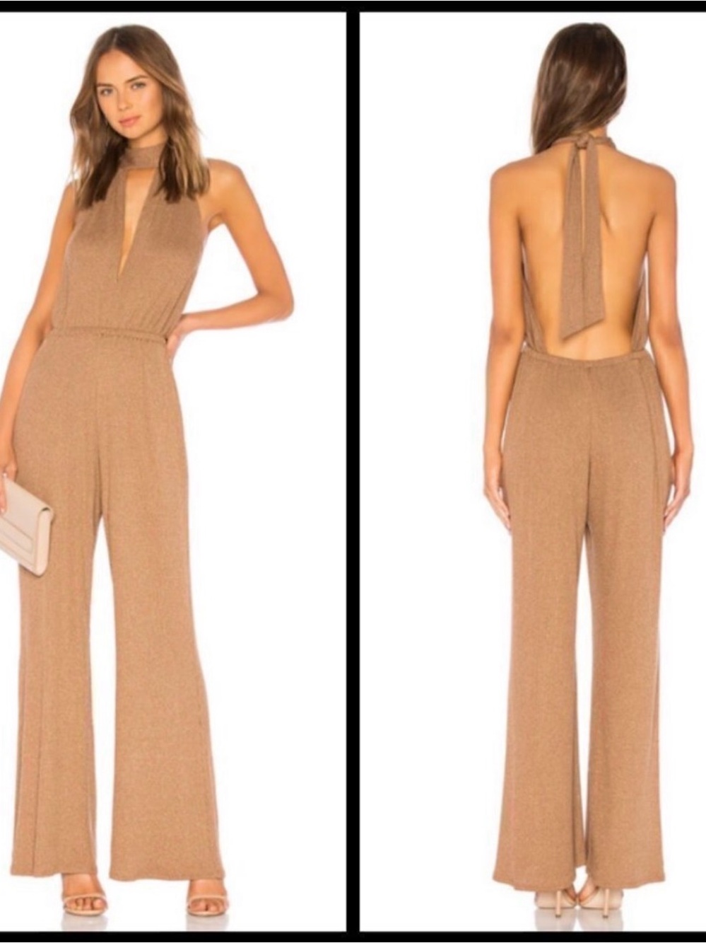Rachel Pally Brown Halter Maxi Dress